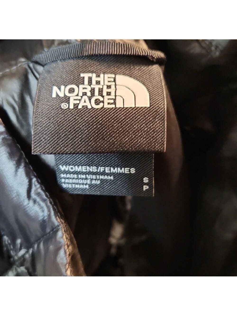 The North Face ThermoBall Eco Black Glossy Quilted Vest (W Size SP Slim Fit) - Picture 14 of 14